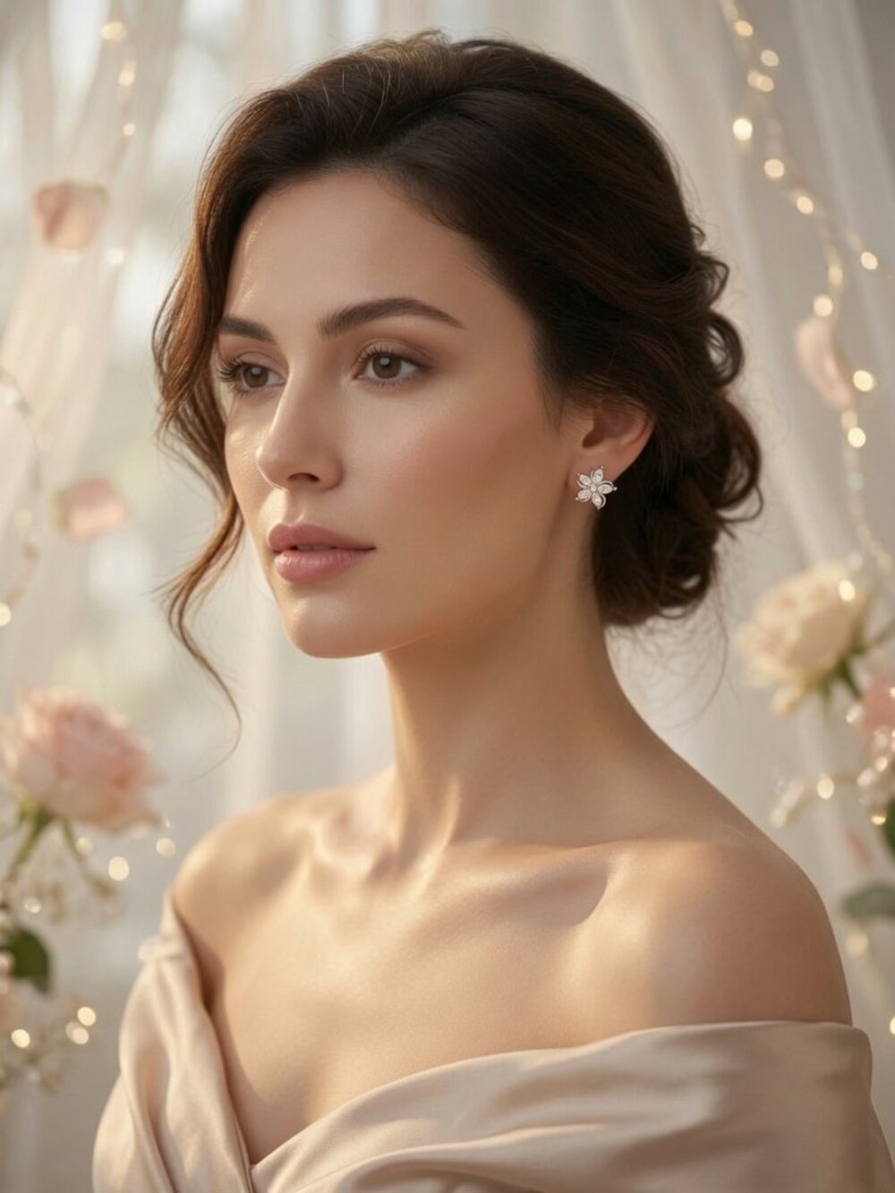 Brand New Rose Gold Stud Earrings - Picture 7 of 17